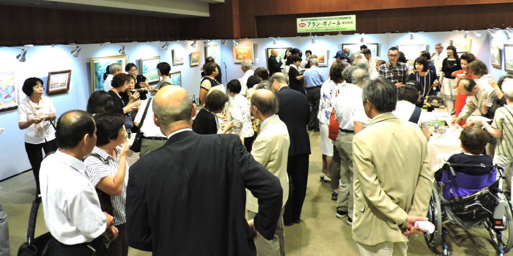 国際巨匠絵画展を開催　画伯フランスから来日